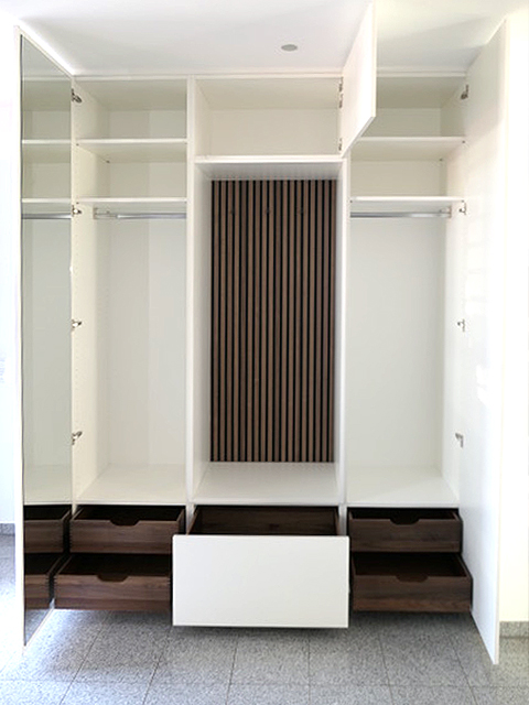 Einbauschrank Flur mit Schuhschrank und Jackenschrank