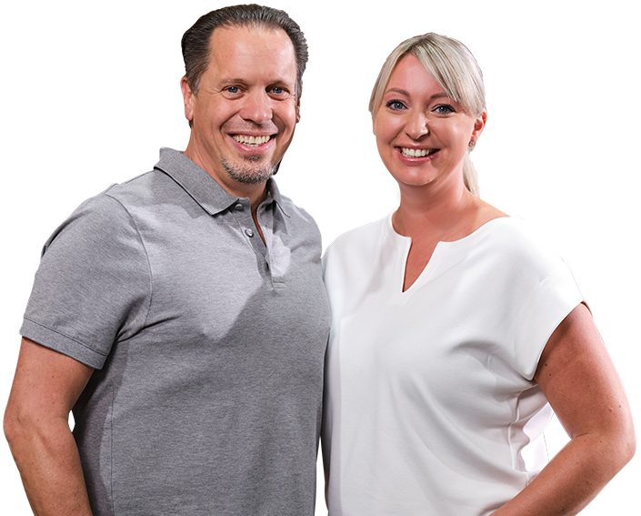 Sie haben noch Fragen? Wir beraten Sie gerne persönlich! Dirk Regler und Nina Mock